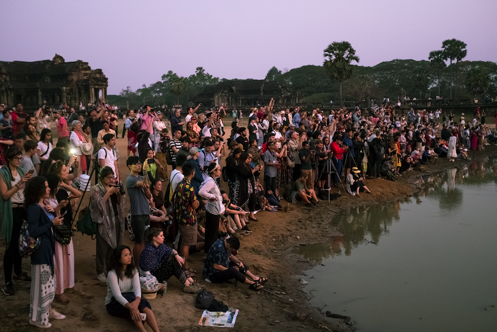 Crowds at Angkor