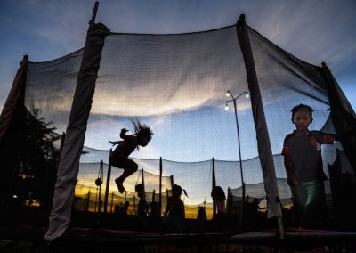 Kids playing in the park in Siem Reap