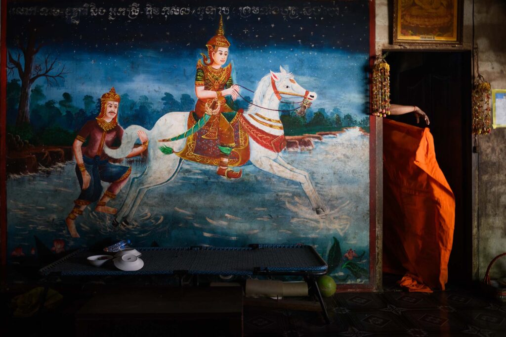 In the pagoda, Angkor