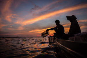 Sunrise on the Tonle Sap