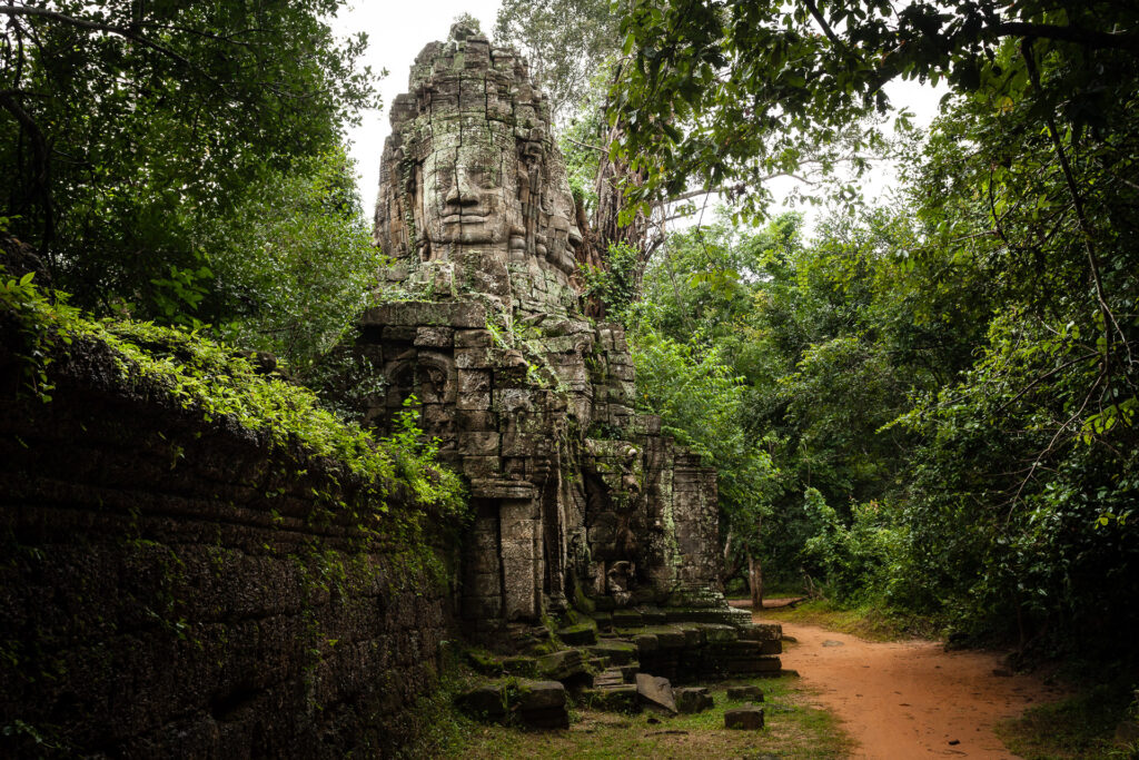 Gate in Ta Prohm in the green Season
